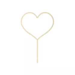 Cake Topper "Wooden heart"