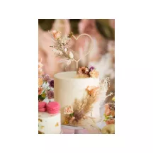 Cake Topper "Wooden heart"