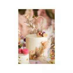 Herz Cake Topper Holz