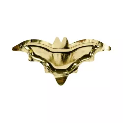 6 Kleine goldene Fledermaus Pappteller