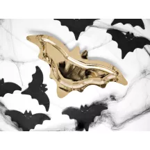 6 Kleine goldene Fledermaus Pappteller