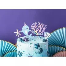 Décorations de gâteau "Narval"