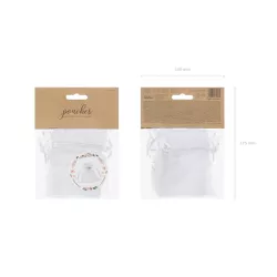 Organza bag - white