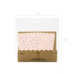 Boîtes à Popcorn "rose-or"