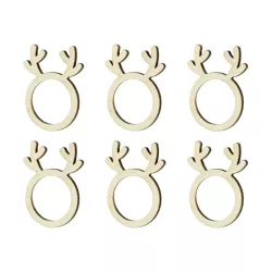 6 Ronds de serviettes renne