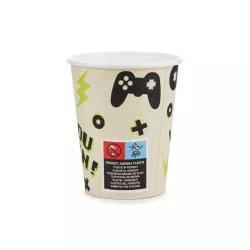 6 Spielcontroller Pappbecher