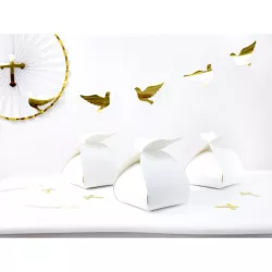 White boxes "Wings" for treats in cardboard - 10 pcs