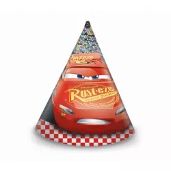 6 Cars party hats