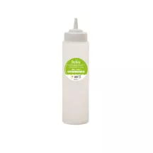 Bouteilles de glaçage Ø2.8mm bec verseur en plastique - Contenance en ml: 500 ml
