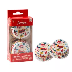 36 Santa Claus Baking Cups