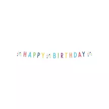 Confettis "Happy Birthday" garland