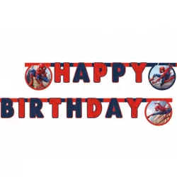 1 Garland Happy Birthday "Spiderman"