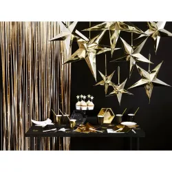 1 goldfarbener Partyvorhang