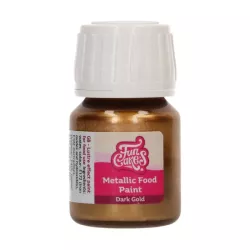 Metallic Food Paint "Dark gold" - 30 ml