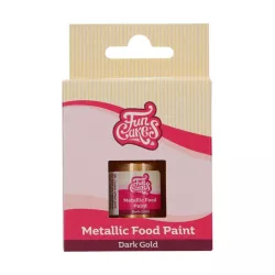 Metallic Food Paint "Dark gold" - 30 ml