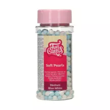 Zuckerperlen "Blau / Weiss" 60g