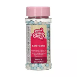 Zuckerperlen "Blau / Weiss" 60g