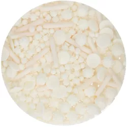65g Paillettes medley blanc