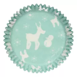 Muffin Cup Winter Magic 48 Pieces - Cupcake Cups for Christmas
