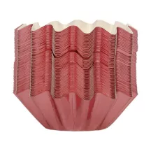 48 Metallic pink baking cups