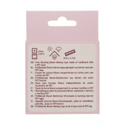 48 Caissettes de cuisson rose métallique