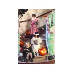 1 palloncino di alluminio arancione a forma di zucca