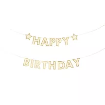 Stars garland "Happy Birthday"