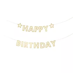 Stars garland "Happy Birthday"