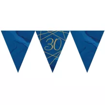 Navy & Gold" numbered garlands - Number: 30
