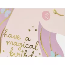 1 Unicorn birthday card