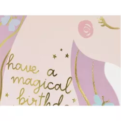 1 Unicorn birthday card
