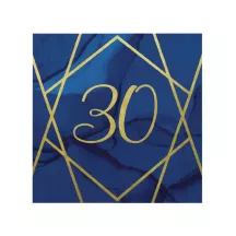 Numero di tovaglioli "Navy & Gold" - Numero: 30