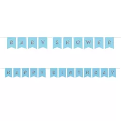 Personalisierbare blaue Girlande