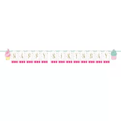 1 ghirlanda Buon Compleanno "Cupcakes