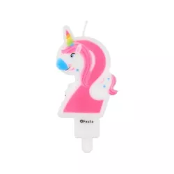 Number candle Unicorn
