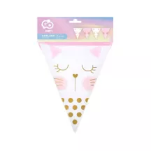 1 Guirlande triangle en papier chat