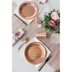 10 Gobelets rose gold