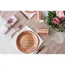 10 Pink gold cups