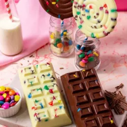 Chocolate moulds tablet in 3 parts