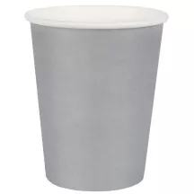 10 Gobelets argentés en carton