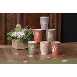 10 Silver paper cups