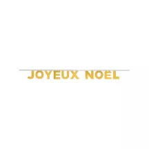 1 ghirlanda "Joyeux Noël" oro