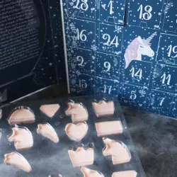Calendario dell'avvento unicorno