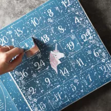 Calendario dell'avvento unicorno