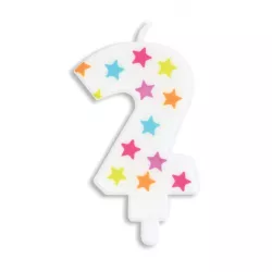 Numero candela con asterisco - Numero: 2