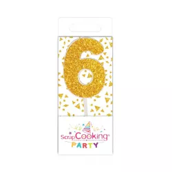 Mini golden candles - Number: 6