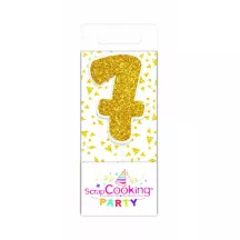 Mini golden candles - Number: 7