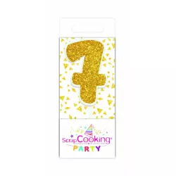 Mini golden candles - Number: 7