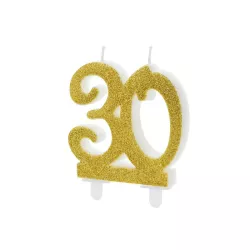 Candles gold - Number: 30