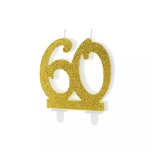 Candles gold - Number: 60